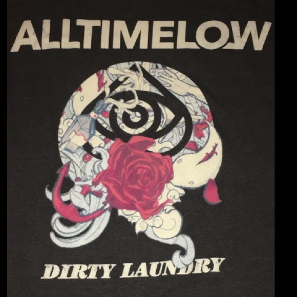 Dark grey All time low / ATL Band Shirt XL - Picture 2 of 2